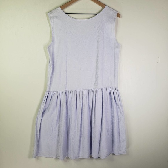 What Next? Sleeveless Drop Waist Dress OS M L Lavender - Picture 8 of 8